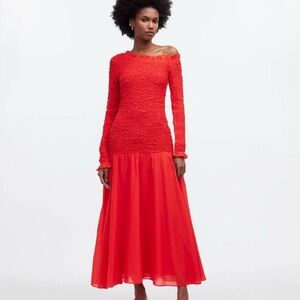 RHODE Lettie Dress in Chili, XS
